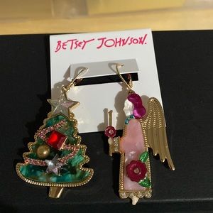Betsy Johnson Christmas earrings